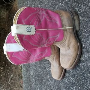 Girls' Pink Anderson Bean Leather Boots